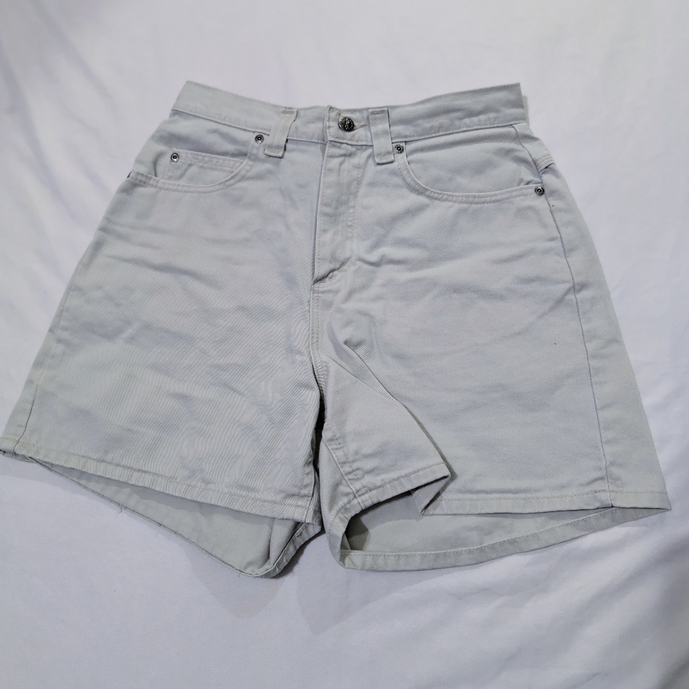 Vintage 90s Authentic Riders by Lee Women's Light Khaki Shorts